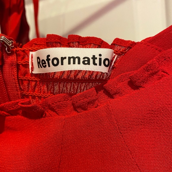 Reformation Christine Red Dress - Picture 4 of 4